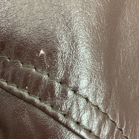 Vintage 70s cowhide leather jacket men’s 44R Montgomery Ward unisex fit - Picture 12 of 13